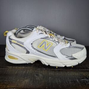 New Balance 530 Mens Size 9 D Running Shoes MR530SY White Yellow Womens 10.5